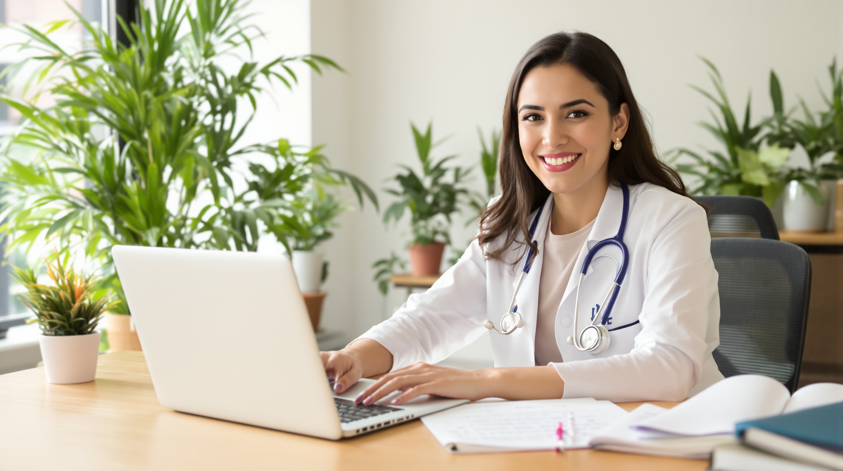 Médico independiente en su consultorio privado en CDMX