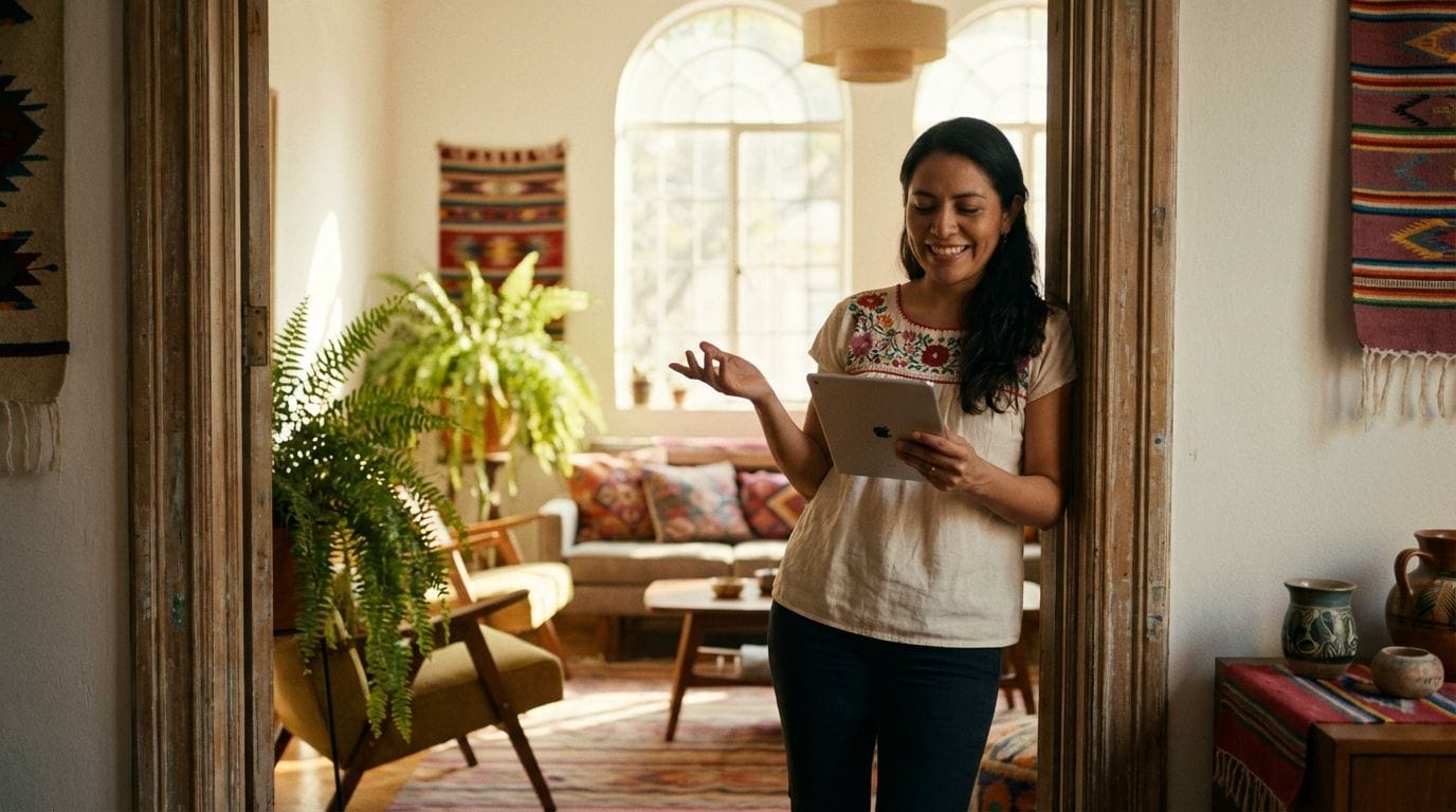 Anfitriona en su propiedad en Airbnb